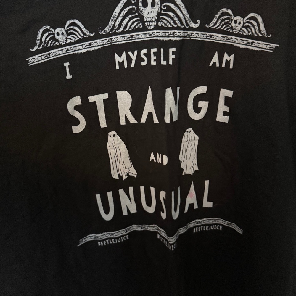 Beetlejuice, strange and unusual t-shirt